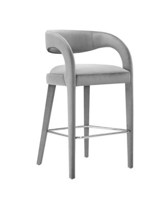 Pinnacle Performance Velvet Bar Stool, Set of 2