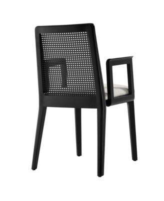 Monarch Wood and Rattan Dining Armchair