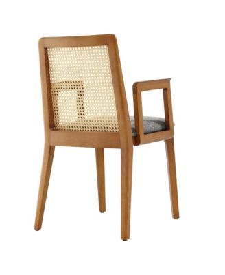 Monarch Wood and Rattan Dining Armchair