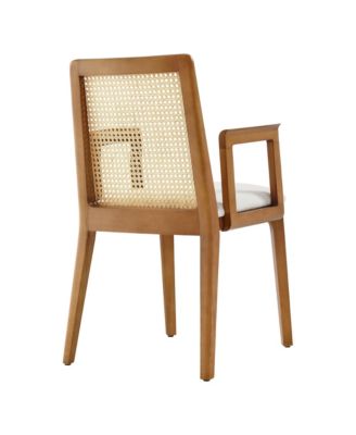 Monarch Wood and Rattan Dining Armchair
