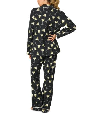 PJ Savage Merry with Martini Flannel Pajama Set