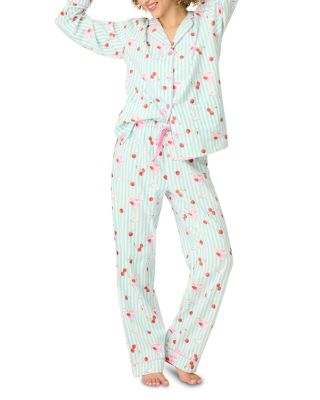 Printed Flannel Pajama Set