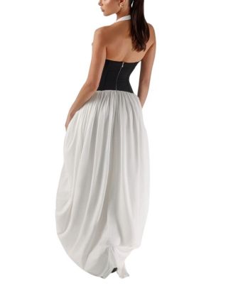 Halter Corset Maxi Dress