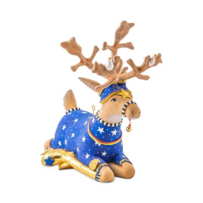 Patience Brewster Dash Away Sitting Comet Reindeer Figure 