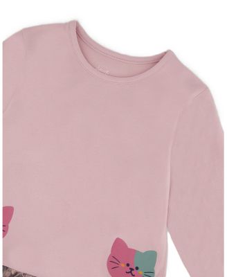 Girls' Bi-Material Dress - Little Kid, Big Kid