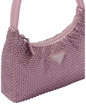 Re-Edition Satin Mini-Bag with Crystals