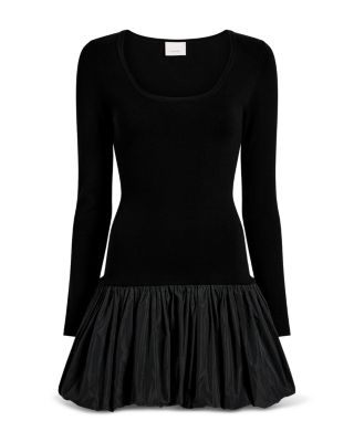 Brisa Mixed Media Mini Dress