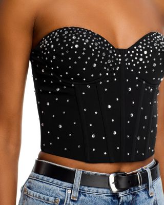 Crystal Strapless Bustier Top - Exclusive