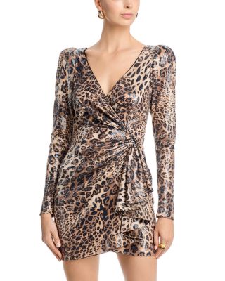 Sequin Animal Print Dress - Exclusive