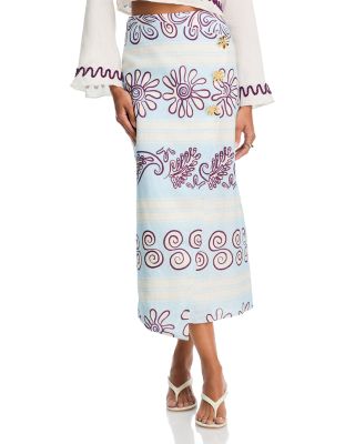 Pavia Mixed Print Skirt