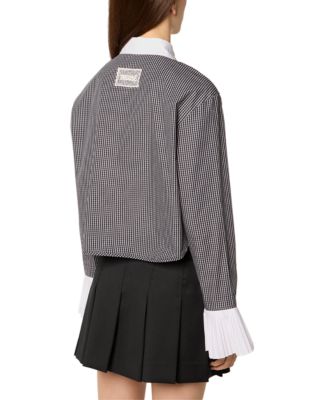 Cotton Shirt with Pleated Cuffs