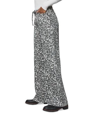 Lounge Denim Leopard Print Pants