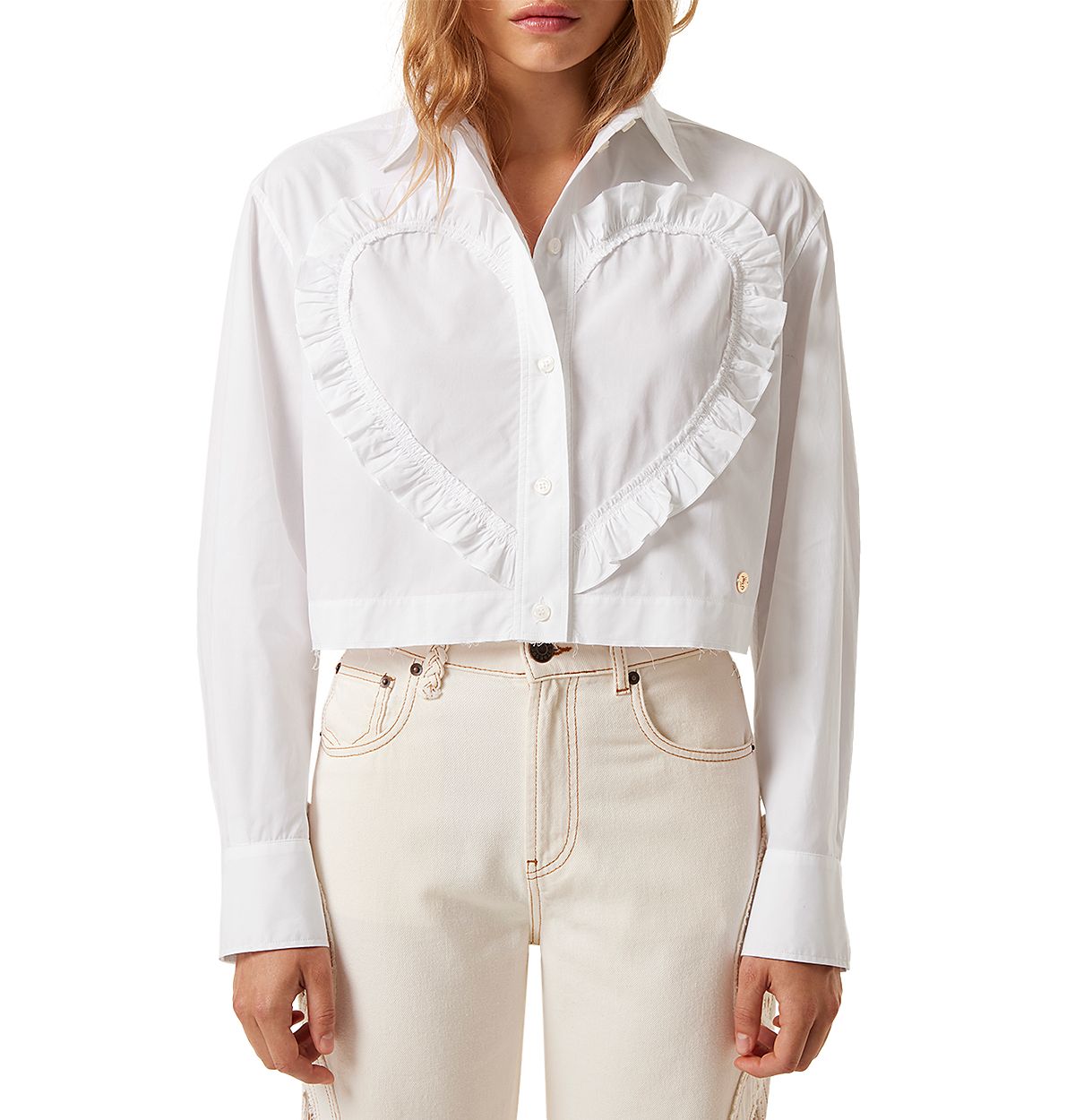 TRESSE Heart Shaped Ruffle Shirt