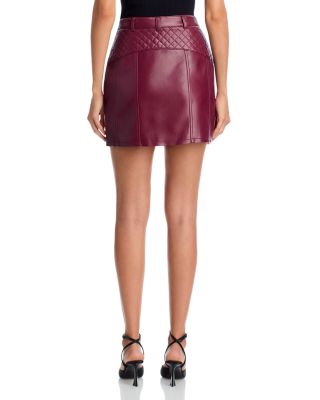  Brooke Faux Leather Jacket & Skirt 