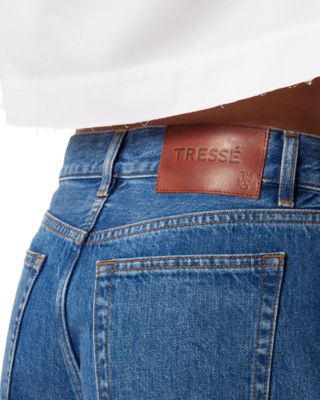 Pouja High Rise Wide Leg Jeans in Blue