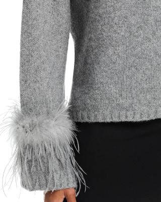 Pia Feather Trim Sweater