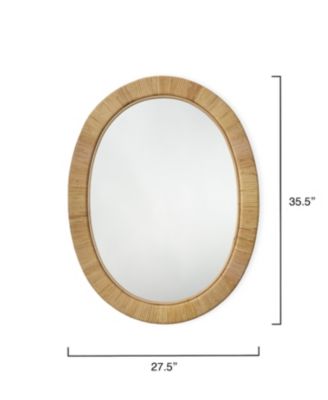 Aloha Rattan Oval Mirror