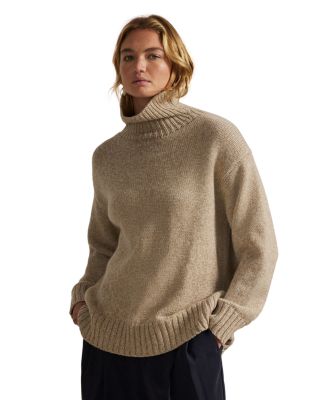 Wool Cashmere Turtleneck Sweater