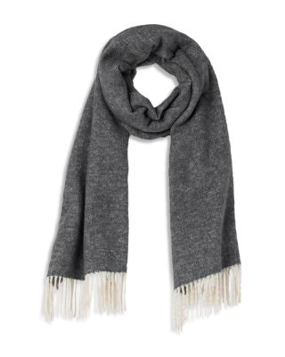 Fringe Trim Wrap Scarf