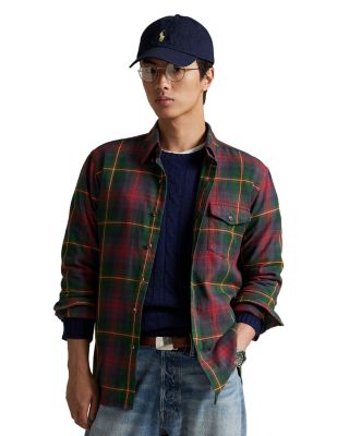 Classic Fit Plaid Flannel Shirt