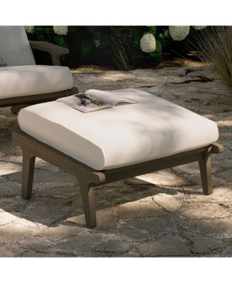 Saratoga Outdoor Patio Teak Ottoman
