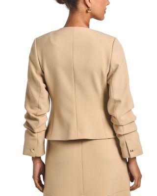 Novessa Ruched Sleeve Jacket