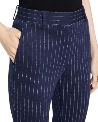 Slim Pinstriped Pants