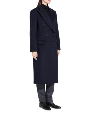 Double Breasted Peak Lapel Coat