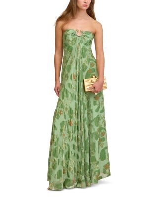 Renay Silk Burnout Velvet Dress