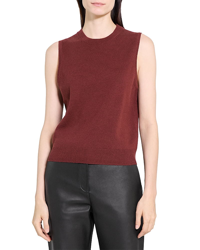 Theory Cashmere Shell In Burgundy