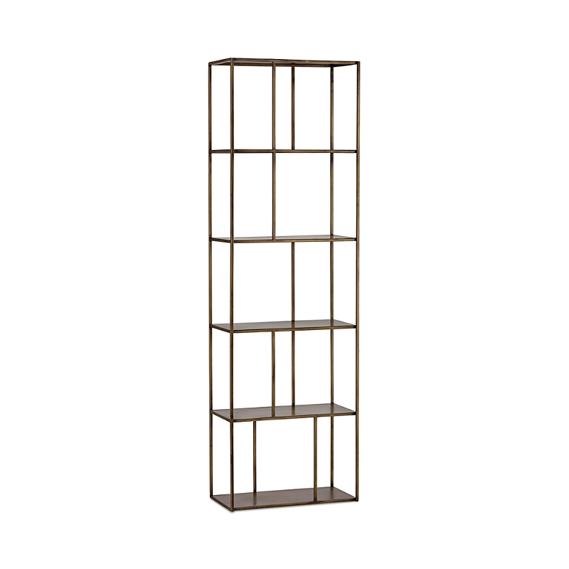 Sunpan Eiffel Bookcase, Tall In Gold
