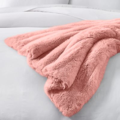 Big Rabbit Double Sided Faux Fur Throw Blanket - Exclusive