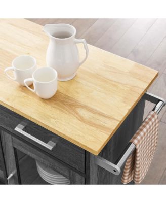 Culinary Kitchen Cart with Towel Bar