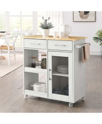 Culinary Kitchen Cart with Towel Bar
