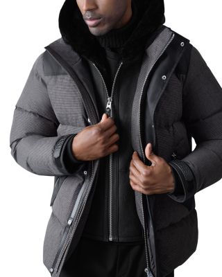 Riley-Mht Removable Shearling Lined Bib Quilted Down Jacket