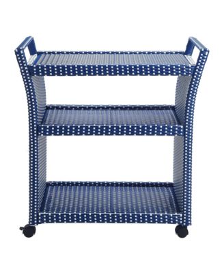 Phelps Aluminum 3-Open Shelf Patio Serving Cart