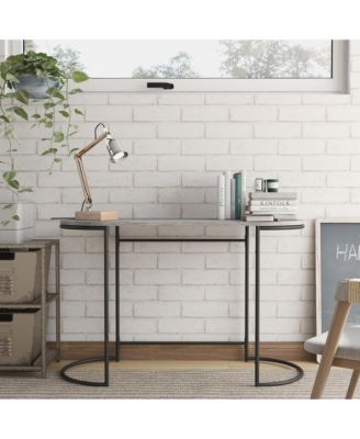 Caton Steel Base Oval Writing Desk