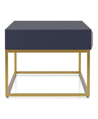 Wisha 48" Metal Frame 2-Drawer Coffee Table