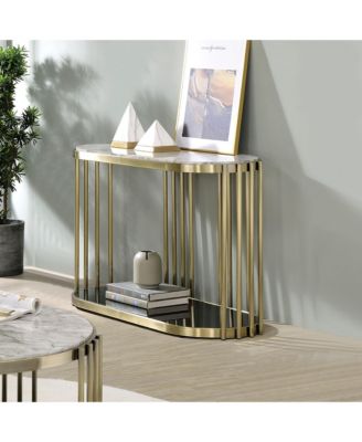 Athens 42" Steel Frame 1-Shelf Sofa Table