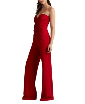 Sirota Center-Front Ruffle Jumpsuit