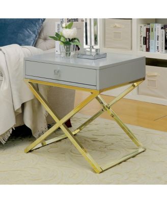 Chester 24" Steel Frame 1-Drawer End Table