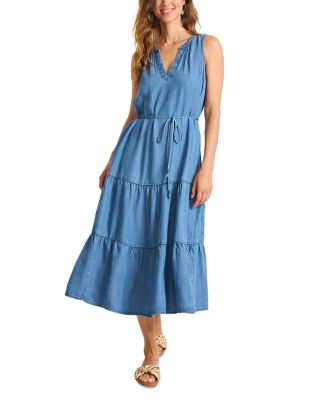 Chambray O&#39;Lei Sleeveless Dress