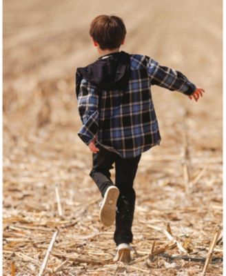 Boys' Hooded Polar Fleece Overshirt with Hood - Little Kid