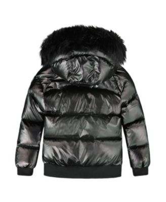 Boys' Quilted Bomber-Style Winter Coat - Little Kid