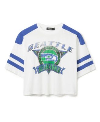 Women's NFL Seattle Seahawks Striped Crop Tee