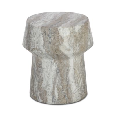Brie End Table, Marble Look