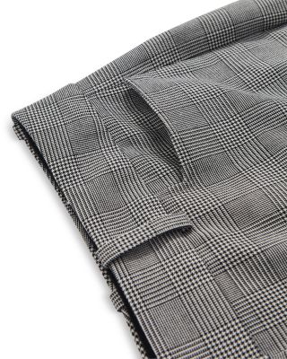 Petite Check Flare Leg Pants 