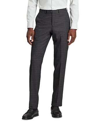 slim fit dress slacks Men's Business Casual High Waisted Pants Slim Fit Dress Pants chicoud