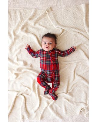Unisex Tartan Plaid Zip Footie - Baby
