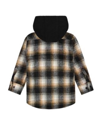 Boys' Hooded Polar Fleece Overshirt with Hood - Little Kid, Big Kid